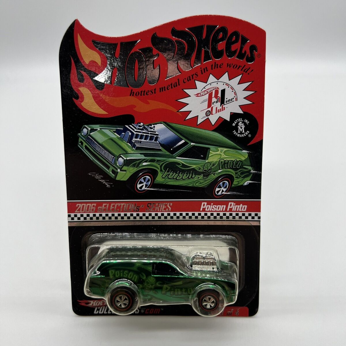 Hot Wheels Red Line Club 2006 Poison Pinto #4568/7553 Green