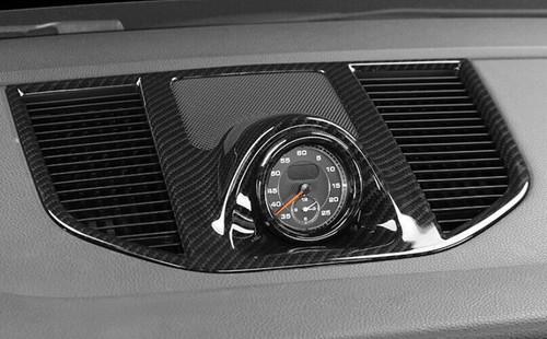 ABS Carbon Fiber Cover Trim 2015-21 Dashboard Air Outlet Vent For Porsche Macan - Picture 4 of 9