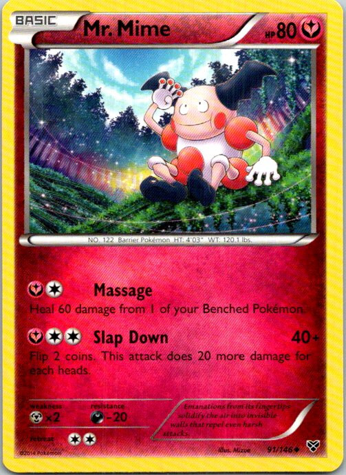 Mr. Mime 91/146 Pokemon XY Base Set Near Mint | eBay