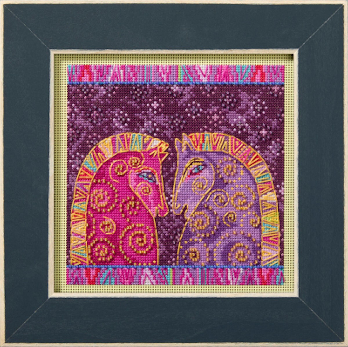 Cross Stitch Kit ~ Mill Hill - 2025 Laurel Burch Fuchsia Mares