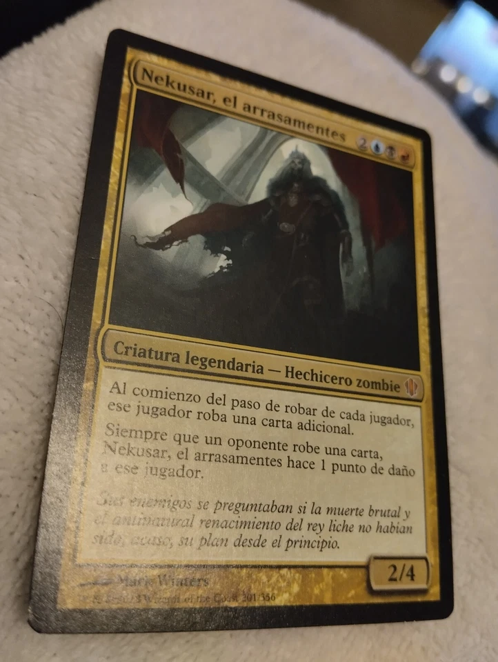 MTG NEKUSAR, THE MINDRAZER SPANISH Language Commander 2013 MYTHIC WOTC - Image 4 of 4