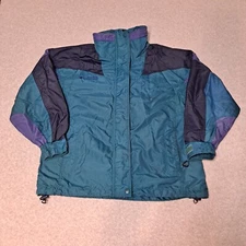VTG Columbia Jacket Woman Medium Bugaboo Waterproof Lightweight Outdoors90s Y2K
