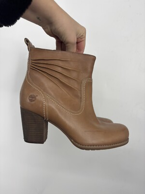 Timberland Women s Leather Earthkeeper Light Brown Booties 9