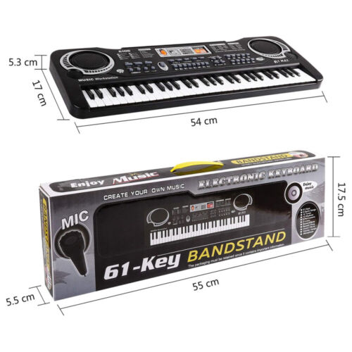 Einsteiger Keyboard E-Piano Kinder Piano keyboard 61 Tasten Mikrofon Geschenk - Bild 11 von 17
