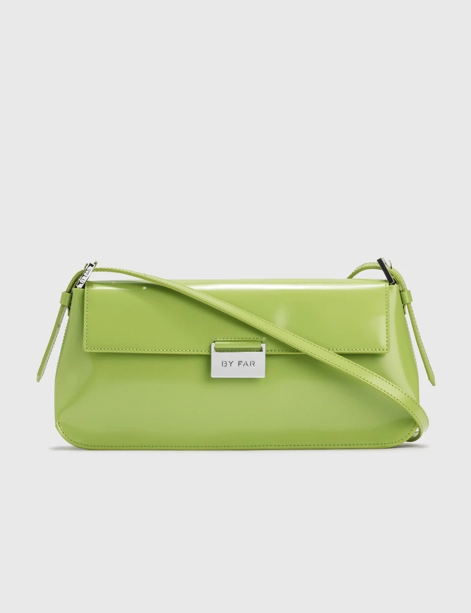 BY FAR Matilda Semi Patent Leather Bag-Green(Origin $505)