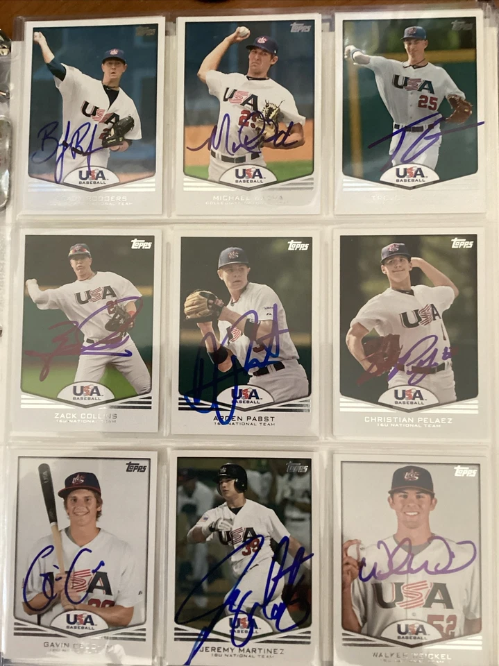 2011 TOPPS USA BASEBALL SIGNED AUTOGRAPHED CARDS - Image 2 of 3