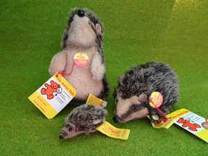 80 S Steiff Lot Of 3 Joggi Hedgehogs 6 T 2 T T With All s Ebay