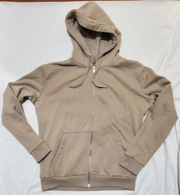 s.Oliver Tan Full Zip Hooded Sweatshirt Women's Large