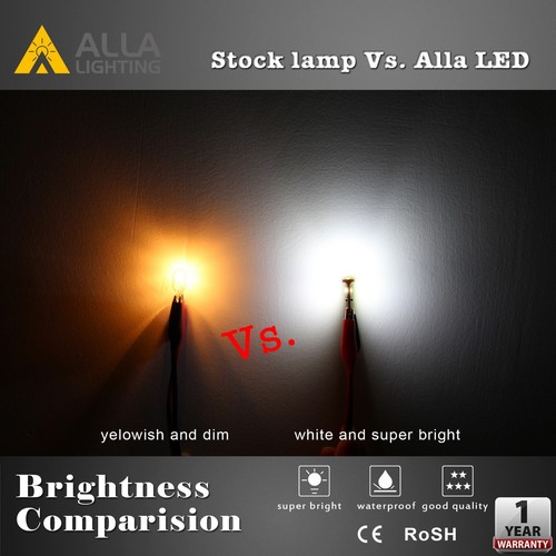 Allal Lighting 12-LED 168 License Plate Tag|Trunk|Side Marker Light Bulb White - Picture 5 of 12