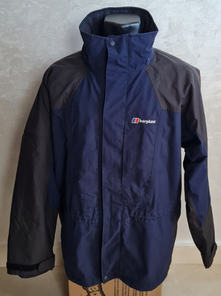 BERGHAUS GORETEX men NAVY BLUE RAGLAN SLEEVE jacket… Gem
