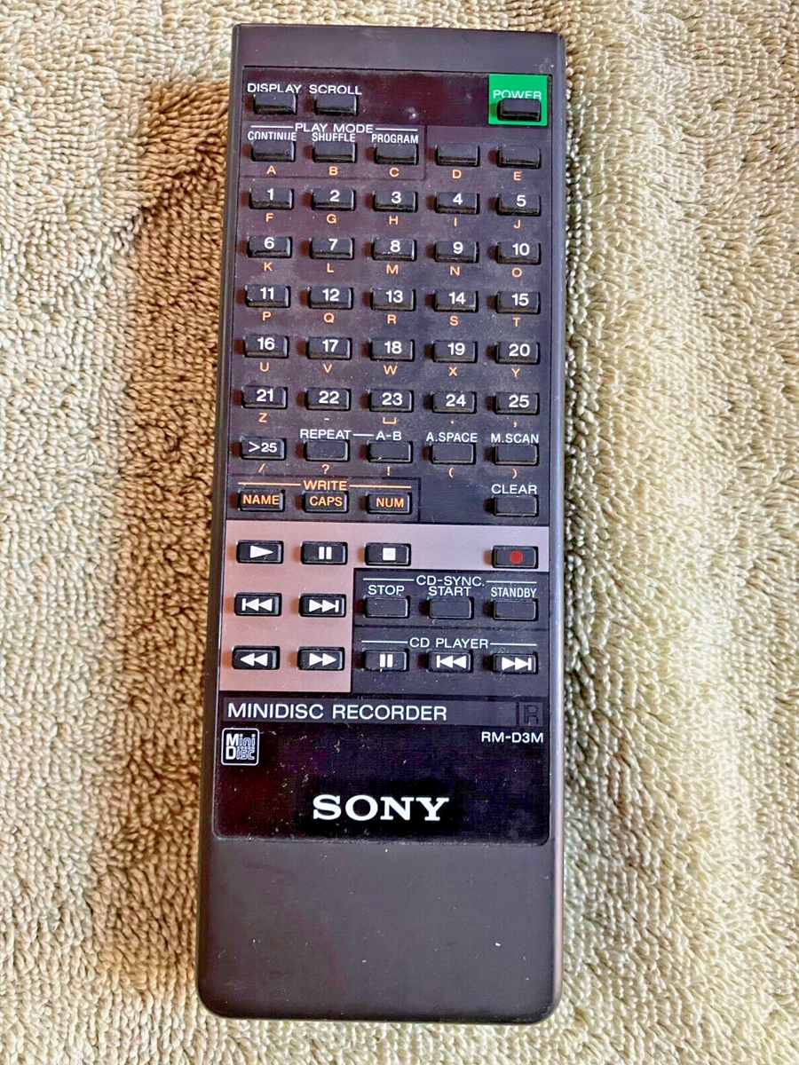 Sony RM-D3M Remote / Control For MDS-S35 MDS-302 / WORKING