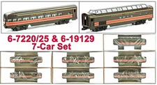 Lionel 6-7220 /25 + Add on Car Illinois Central IC 7-Car Alum. Pass. 1985 C8