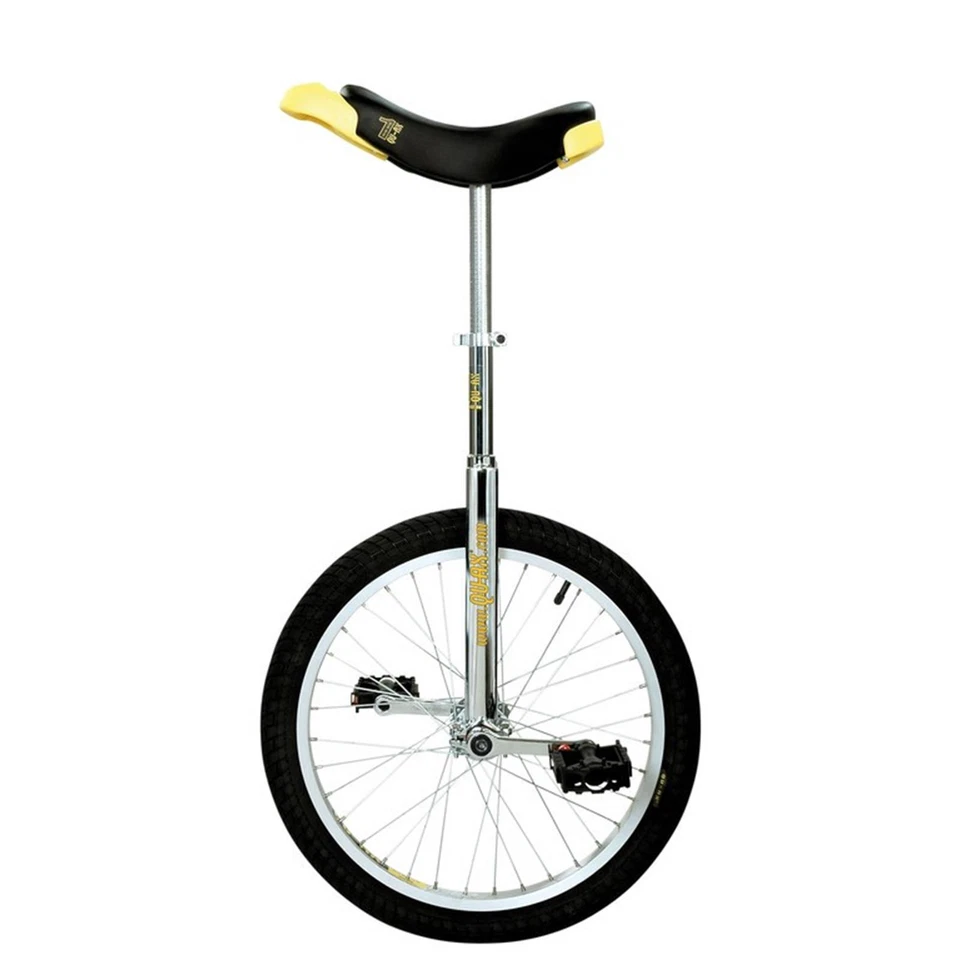 QU-AX Einrad Luxus 20" Chrom Alufelge Reifen Schwarz Kunstrad Monowheel Fahrrad - Bild 1 von 1