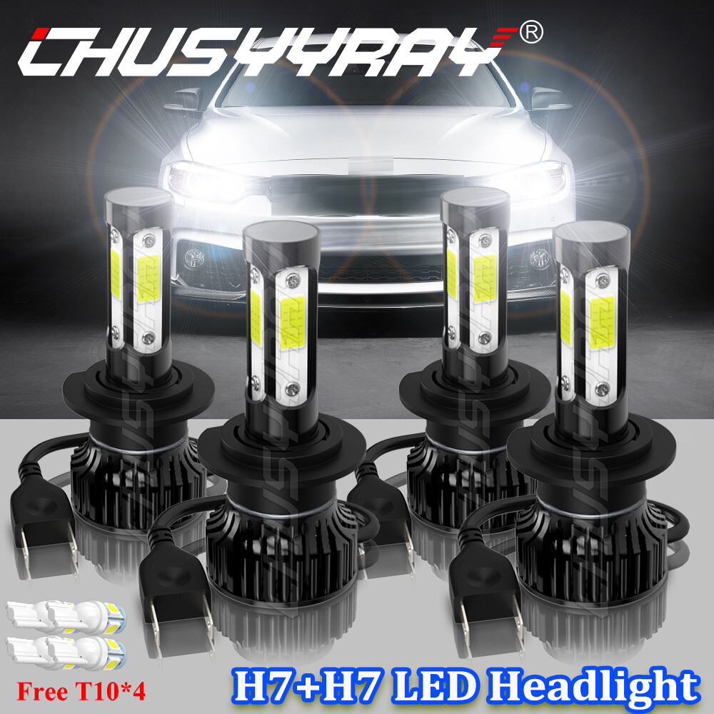 4pcs H7 H7 LED Headlight Hi/Lo Beam 6000K Bulbs For Hyundai Tucson 20162018 eBay