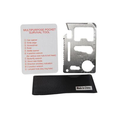 Safety Technology Multi-Function Combination Survival Tool Card
