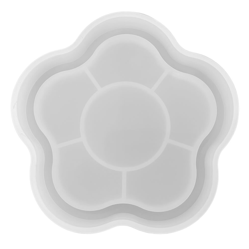 Flexible Reusable Silicone Coaster Mould - Flower 115mm