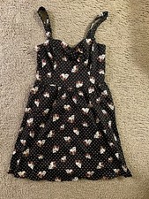 PINUP SWEETHEART DRESS RETRO ROCKABILLY VINTAGE 1950S PUNK RARE OFFICIAL