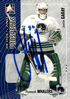 Justin Garay - Signed 2005-06 In The Game Heroes And Prospects Card #297