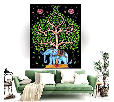 Indian Wall Hanging Twin Tapestries Bed Sheet Bohemian Boho Twin Size Home