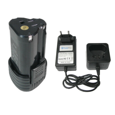 Set: Li-Ion Akku 12V 2000mAh + Ladegerät für Worx WX125.1 WX125.3 WX125.3 D-Lite