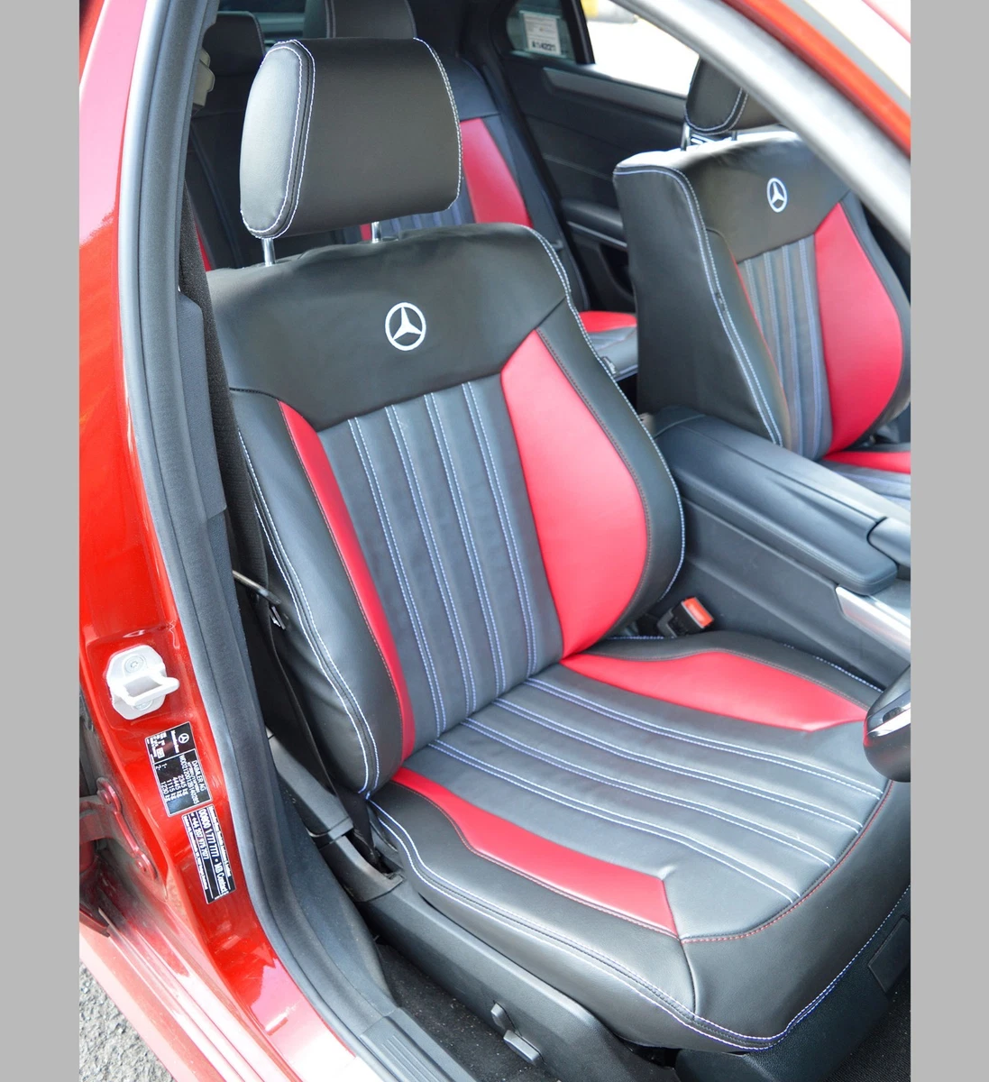 Mercedes E Class W212 AMG Tailored Leather Look Quilted Car Seat