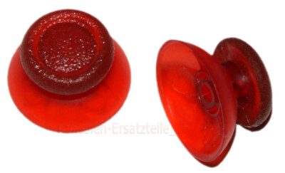 2x PS4 Analog Controller Kappe = 1 Paar PS4 Joystick Thumbstick Kappen klar-ROT