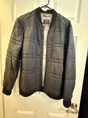 Huckberry Proof Moonweight Bomber Jacket Medium M Light Black
