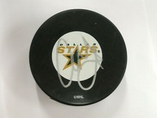 Alex Goligoski * Dallas Stars * Signed Logo Puck LOM COA (PK1985)