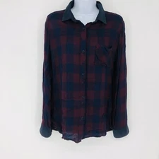 Rails Long Sleeve Button Down Red Plaid Soft Casual Shirt Women's Medium