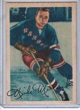 1953-54 Parkhurst hockey Nick Mickoski original trading card #62 NM- RANGERS