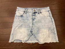 Justice Girls Blue Denim Skirt 12