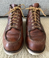 Vtg Red Wing 875 Moc Toe Leather Boots Men’s Sz 11 D Made In USA