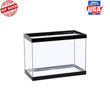 Glass Aquarium 5.5 Gallons Lightweight Rectangular Fish Tank Durable NEW