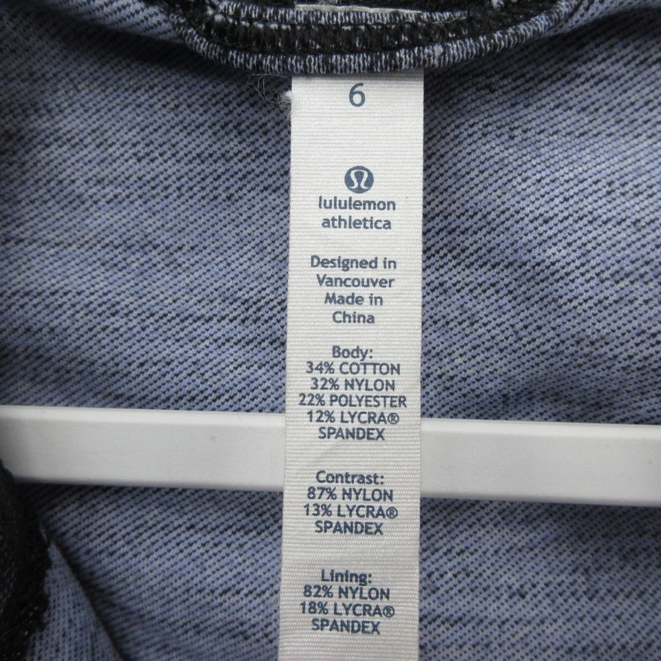 Chaqueta Lululemon Daily Yoga Cremallera Completa Mujer 6 Polar Haze Negra Gris Atletismo Foto 2 de 4