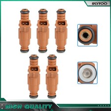 5PCS Fuel Injectors For Volvo C70 S60 S70 V70 2.4L Volvo XC90 XC70 V70 2.5L