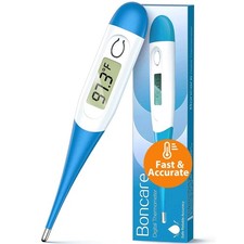 Boncare 10 Seconds Oral Thermometer for Adults and Kids - Accurate  Safe Rectal