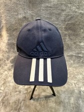 Vintage Adidas Three Stripes Cap Embroidered Logo Blue Hat