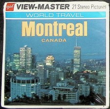 Montreal Quebec Canada 3d View-Master 3 Reel Packet - 21 Full Color 3d Images
