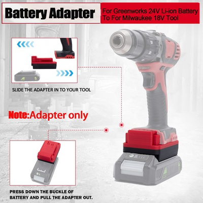 #ad #ad Suitable For Greenworks 24V Li ion Battery Adapter To Fits Milwaukee 18V Tool $28.99