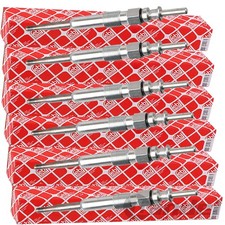 6x FEBI GLÜHKERZEN passend für BMW 3er E46 E90 E91 5er E60 E61 X3 E83 X5 E53