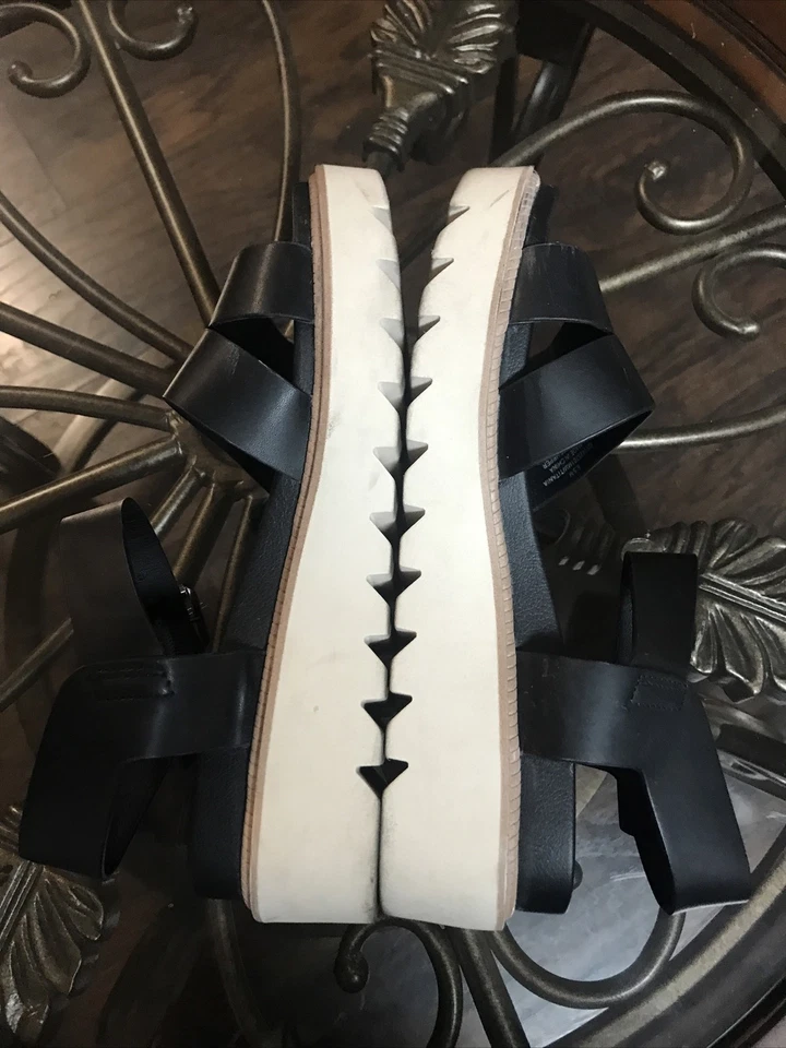 Sandalia Mujer Mia Jovis Cuero Negro Talla 6 1/2 Foto 3 de 4