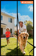 Magnetic Screen Door Mesh Fits 36" X 80" Door - Curtain Size 38" X 82", Works fo