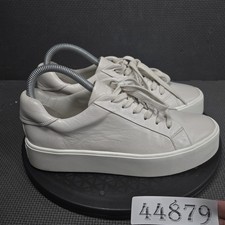 Vince Shoes Womens Size 7 White Leather Platform Sneakers Low Top Casual