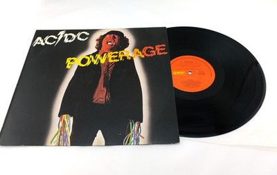 AC/DC Powerage 1987 Australian Albert Productions Red Label Vinyl LP Record EX