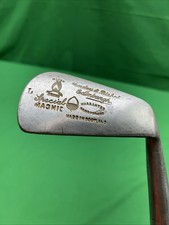 Hickory Wood Shaft Golf Club Hendry Bishop L Mashie Punch Dot Waffle Face HD46
