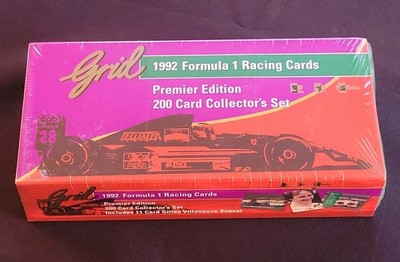 1992 Grid Formula 1 Premier Edition Complete (200) Factory Sealed Card Set