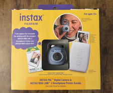 New Fujifilm Instax PAL Digital Camera and Mini Link 3 Printer Bundle, Blue