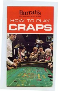 HARRAH's How To Play Craps 1976 Booklet Reno Lake Tahoe Nevada