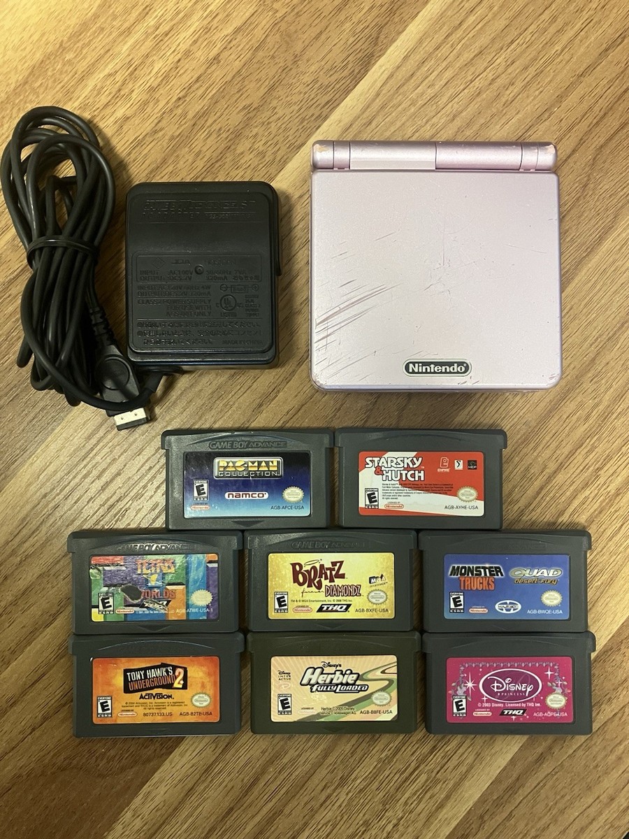 Nintendo Game Boy Advance SP Handheld System Pearl Pink Model AGS