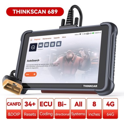 ThinkScan 689BT/689 Car Diagnostic Tool OBD2 Scanner Bidirectional ALL System